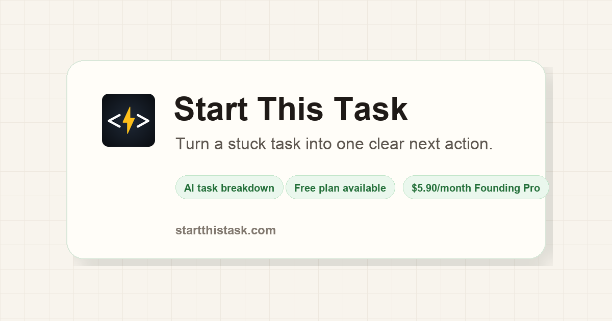 Start This Task logo